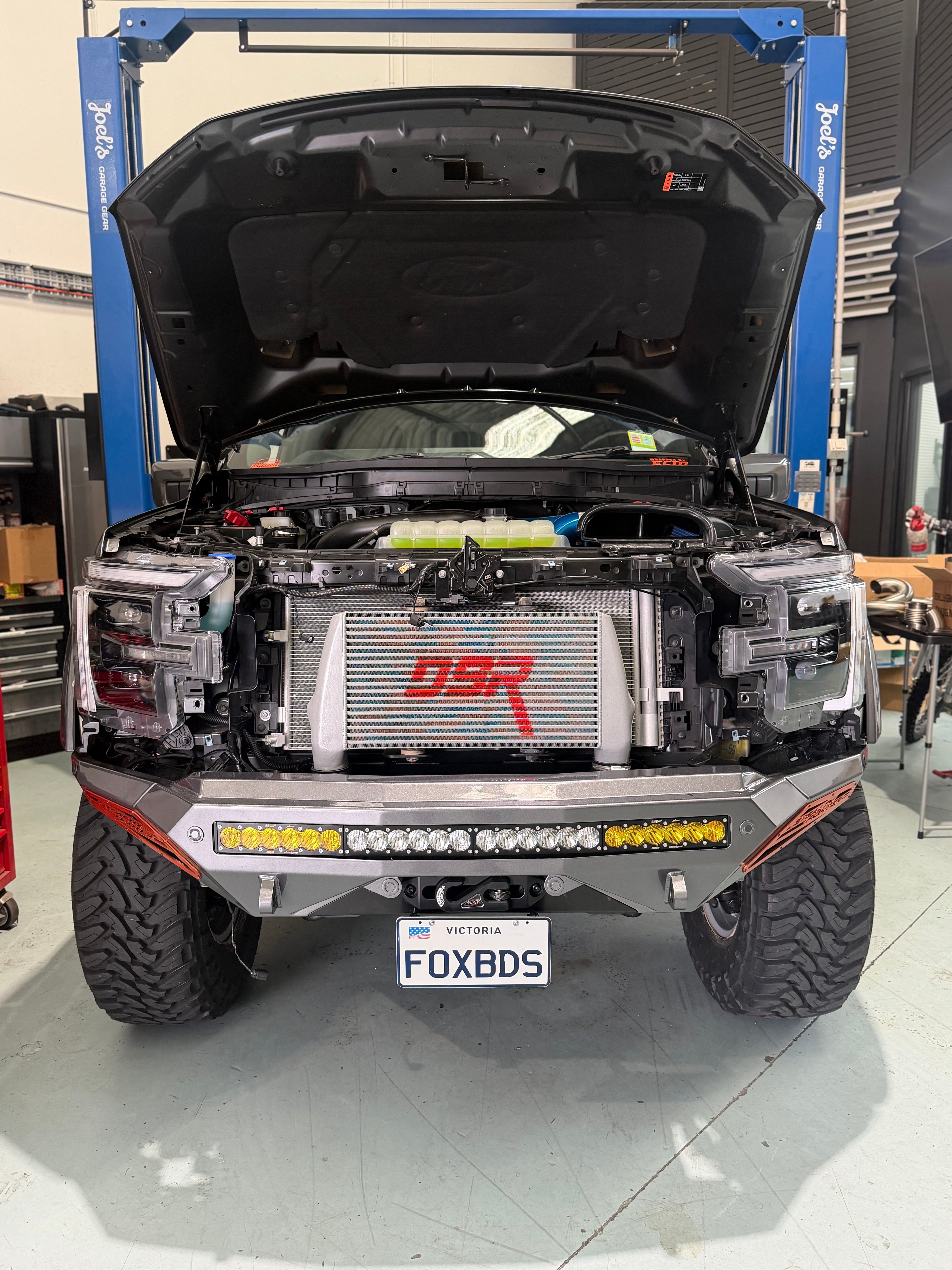 DSR F150 high mount Stage 2 Intercooler winch friendly