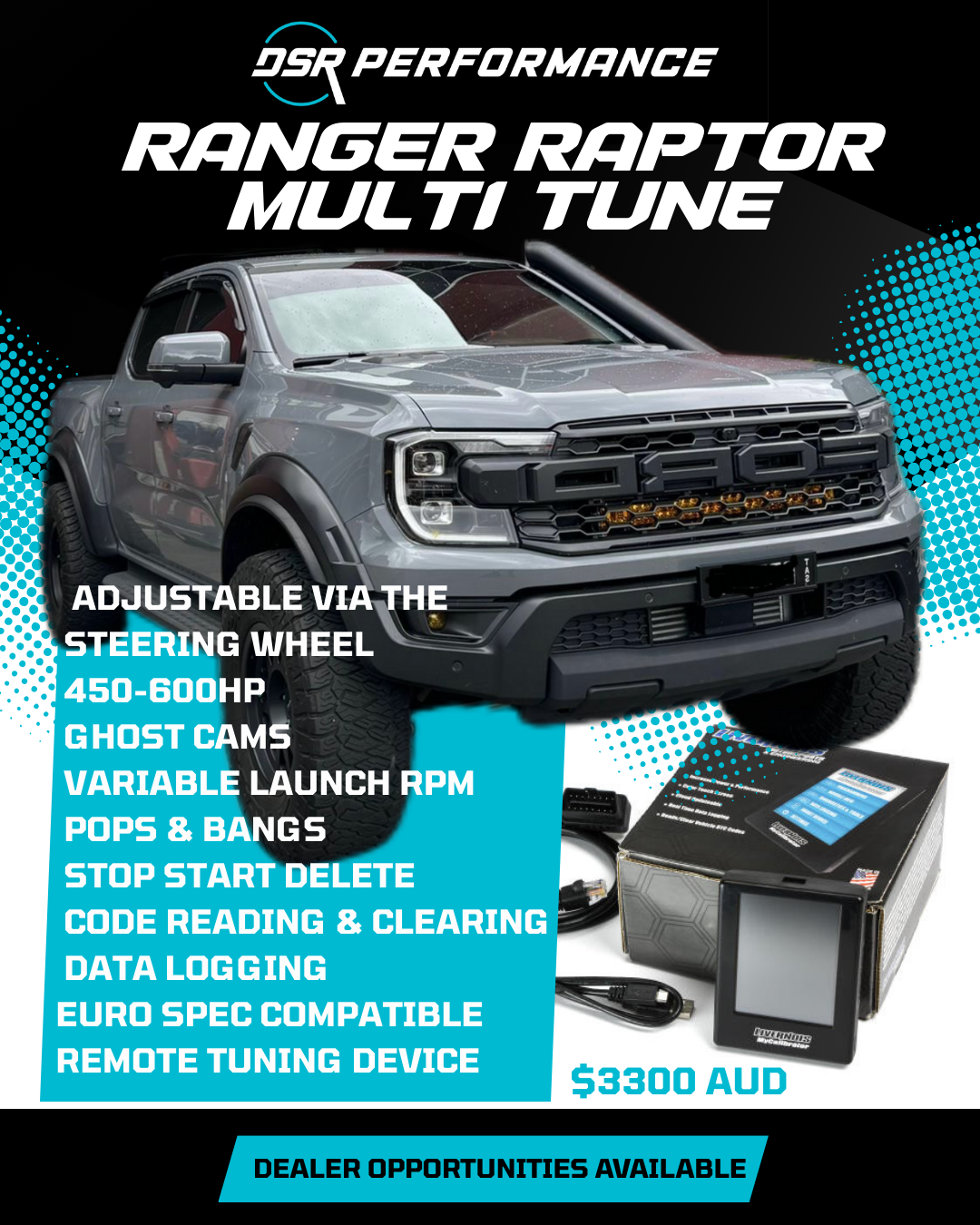 Next Gen Ranger Raptor Remote Multi tune with flash device bundle