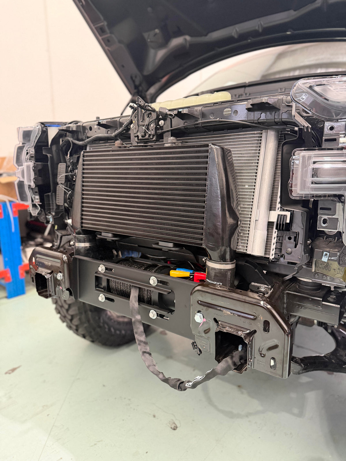 DSR F150 high mount Stage 2 Intercooler winch friendly