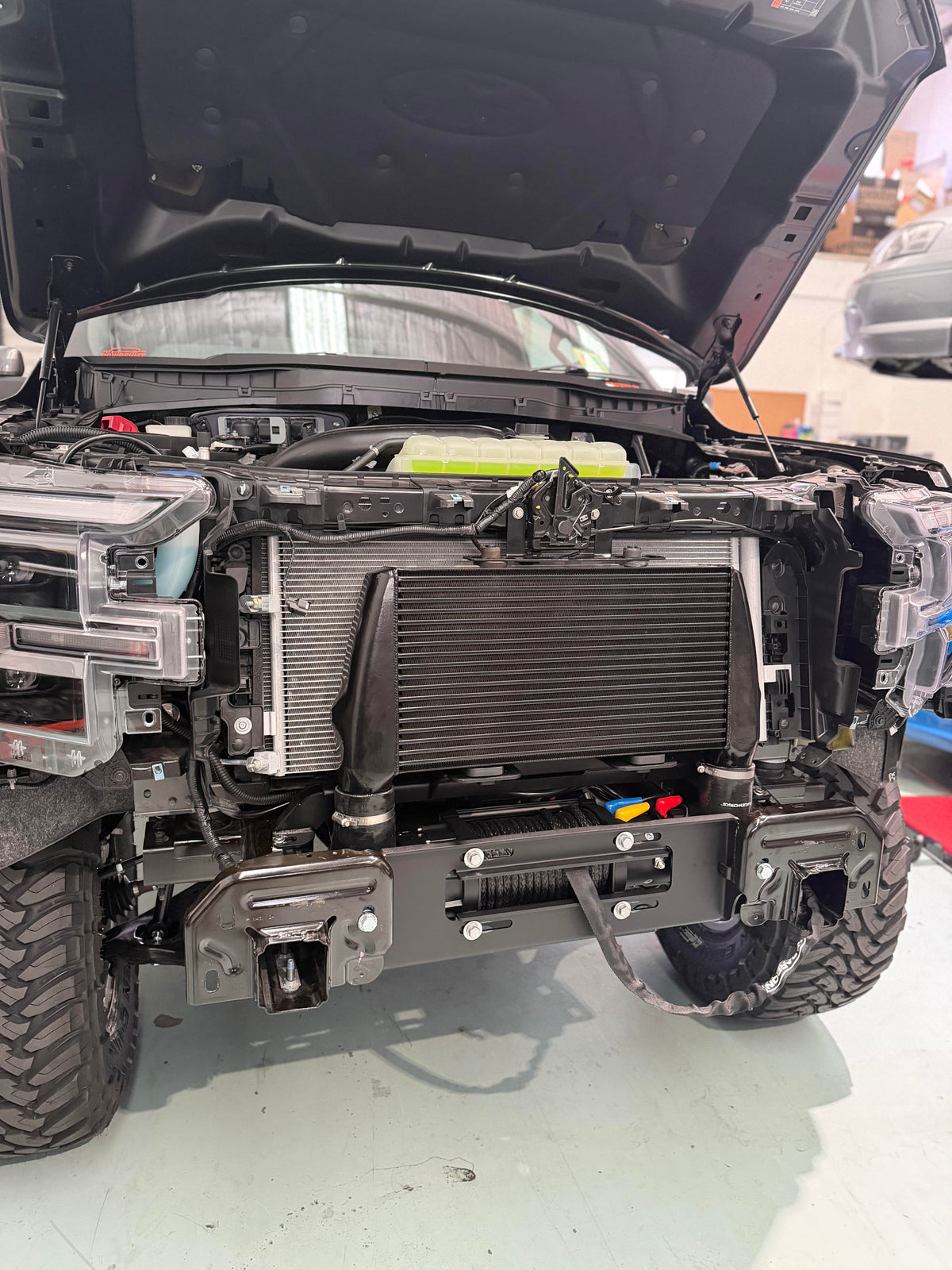 DSR F150 high mount Stage 2 Intercooler winch friendly